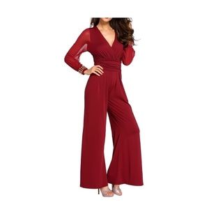 Demone Apparel Embellished Cuff Jumpsuit